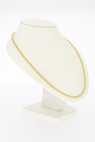 Koord Collier 18 karaat goud - 46 cm