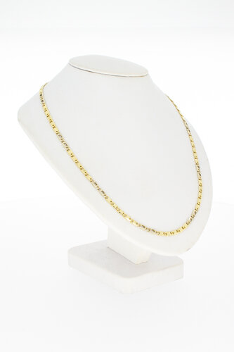 14 karaat geel gouden Valkoog Collier - 43 cm