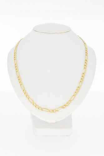 14 karaat geel gouden Figaro Collier - 43,5 cm