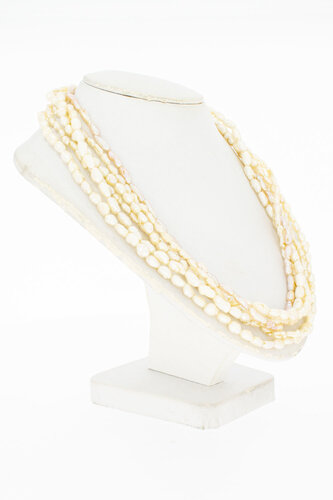 Parel Collier met gouden sluiting - 45 cm