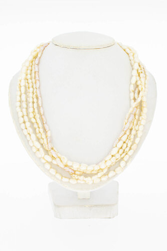 Parel Collier met gouden sluiting - 45 cm