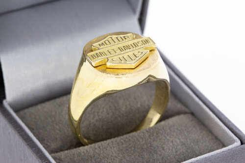 Gouden 14 Karaat ring Harley Davidson - 22,3