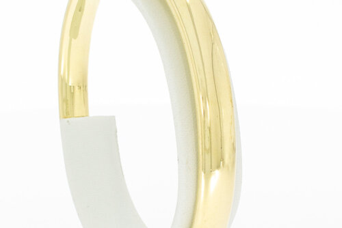 Brede Bangle-armband 14 karaat goud