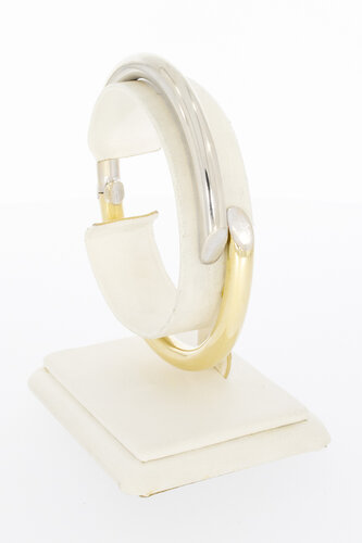 14 karaat bicolor gouden Slavenarmband