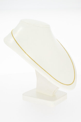 Gourmetketting 14K geel goud - 48 cm