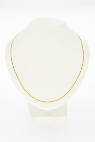 Gourmetketting 14K geel goud - 48 cm