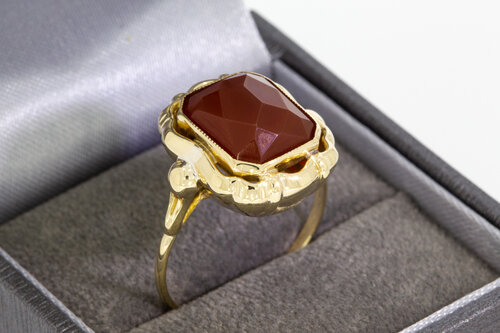 14 Karaat gouden Vintage Carneool ring - 19,4