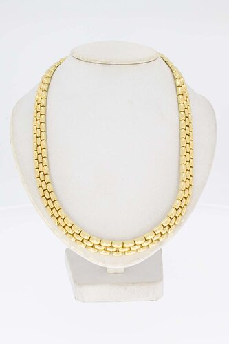 14 karaat gouden Tank Collier - 43,7 cm