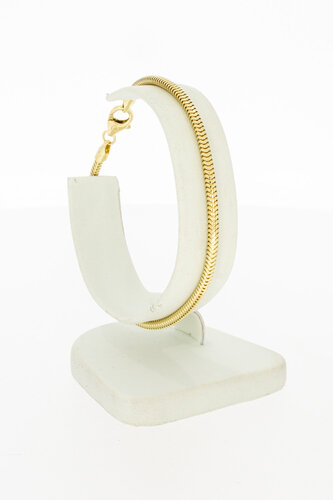 Slangen armband 14 karaat goud - 19 cm GERESERVEERD